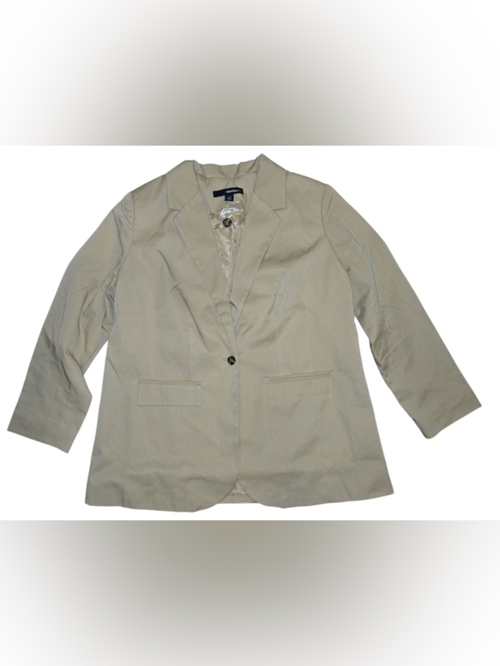 Denim 24/7 Women's Beige Single-Button Blazer NWOT
